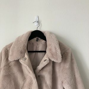 Nude/beige teddy jacket